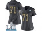 Women Nike New England Patriots #71 Cameron Fleming Limited Black 2016 Salute to Service Super Bowl LII NFL Jersey