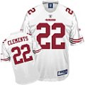 nfl san francisco 49ers #22 nate clements white
