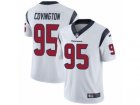 Mens Nike Houston Texans #95 Christian Covington Vapor Untouchable Limited White NFL Jersey