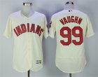 Cleveland Indians #99 Ricky Vaughn Cream Flexbase Jersey