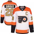 Men Philadelphia Flyers #28 Claude Giroux White 3rd Premier Player 50th Jersey