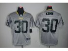 Nike NFL green bay packers #30 John Kuhn grey jerseys[lights out Elite]