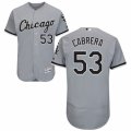 Men's Majestic Chicago White Sox #53 Melky Cabrera Grey Flexbase Authentic Collection MLB Jersey
