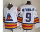 NHL Colorado Avalanche #9 Lanny McDonald White CCM Throwback Stitched jerseys