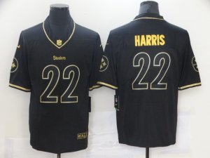Nike Steelers #22 Najee Harris Black Gold Vapor Untouchable Limited Jersey