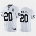 Nike Raiders #20 Damon Arnette White 2020 Inaugural Season Vapor Untouchable Limited