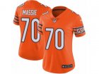 Women Nike Chicago Bears #70 Bobby Massie Vapor Untouchable Limited Orange Rush NFL Jersey