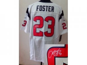 Nike NFL Houston Texans #23 Arian Foster white jerseys(signature Elite)