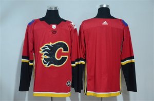 Calgary Flames Blank Red Adidas Jersey
