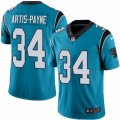 Mens Nike Carolina Panthers #34 Cameron Artis-Payne Limited Blue Rush NFL Jersey