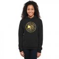 Women's Atlanta Hawks Gold Collection Pullover Hoodie Black