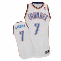 Mens Adidas Oklahoma City Thunder #7 Ersan Ilyasova Authentic White Home NBA Jersey