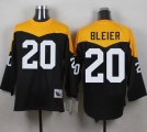 Mitchell And Ness 1967 Pittsburgh Steelers #20 Rocky Bleier Black Yelllow Throwback Men Stitched NFL Jersey