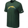 Nike San Diego Chargers Sideline Legend Authentic Logo T-Shirt D.Green