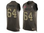 Mens Nike Tampa Bay Buccaneers #64 Kevin Pamphile Limited Green Salute to Service Tank Top NFL Jersey