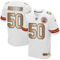 Nike Kansas City Chiefs #50 Justin Houston White Mens Stitched NFL Elite Gold Jersey
