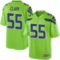 Youth Seattle Seahawks #55 Frank Clark Green Color Rush Limited Jersey