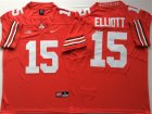 Ohio State Buckeyes #15 Ezekiel Elliott Red Nike College Football Jersey
