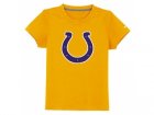 nike indianapolis colts sideline legend authentic logo youth T-Shirt yellow