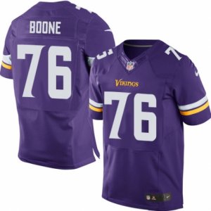 Men\'s Nike Minnesota Vikings #76 Alex Boone Elite Purple Team Color NFL Jersey