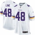 Mens Nike Minnesota Vikings #48 Zach Line Game White NFL Jersey