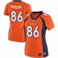 Women's Nike Denver Broncos #86 John Phillips Limited Orange Team Color NFL Jersey
