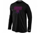 Nike New York Giants Critical Victory Long Sleeve T-Shirt Black
