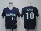 MLB Seattle Mariners #10 Moore Blue[Cool Base]