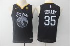 Warriors #35 Kevin Durant Black Youth The Town Nike Swingman Jersey