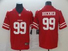 Nike #49ers 99 DeForest Buckner Red Vapor Untouchable Limited Jersey