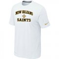 New Orleans Saints Heart & Soul White T-Shirt