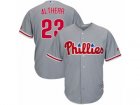 Youth Majestic Philadelphia Phillies #23 Aaron Altherr Replica Grey Road Cool Base MLB Jersey