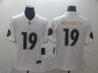 Nike Steelers #19 JuJu Smith-Schuster White Gold Vapor Untouchable Limited Jersey