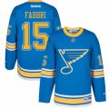Mens Reebok St. Louis Blues #15 Robby Fabbri Authentic Blue 2017 Winter Classic NHL Jersey