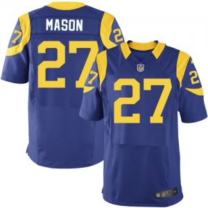 Nike St. Louis Rams #27 Tre Mason Royal Blue Alternate NFL Elite Jersey