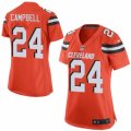 Women's Nike Cleveland Browns #24 Ibraheim Campbell Limited Orange Alternate NFL Jersey