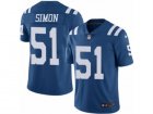 Mens Nike Indianapolis Colts #51 John Simon Limited Royal Blue Rush NFL Jersey