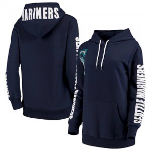 Seattle Mariners G III 4Her by Carl Banks Women\'s 12th Inning Pullover Hoodie Navy