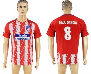 2017-18 Atletico Madrid 8 RAUL GARCIA Home Thailand Soccer Jersey