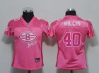 women nfl cleveland browns #40 hillis pink[2011 fem fan]