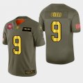 Nike 49ers# 9 Robbie Gould 2019 Olive Gold Salute To Service 100th Season Limited Jersey