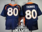 Nike Denver Broncos #80 Julius Thomas Navy Blue Alternate Super Bowl XLVIII NFL Jersey(2014 New Elite)