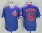 Cubs #8 Andre Dawson Blue 1987 Cooperstown Collection Jersey