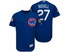Mens Chicago Cubs #27 Addison Russell 2017 Spring Training Flex Base Authentic Collection Stitched Baseball Jersey