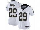 Women Nike New Orleans Saints #29 John Kuhn Vapor Untouchable Limited White NFL Jersey