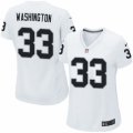 Women's Nike Oakland Raiders #33 DeAndre Washington Limited White NFL Jersey