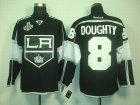 nhl jerseys los angeles kings #8 doughty black white[2012 stanley cup]