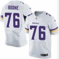 Men's Nike Minnesota Vikings #76 Alex Boone Elite White NFL Jersey