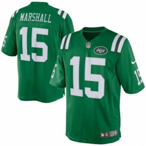 Mens Nike New York Jets #15 Brandon Marshall Limited Green Rush NFL Jersey