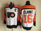 NHL Philadelphia Flyers #16 Bobby Clarke white Throwback jerseys